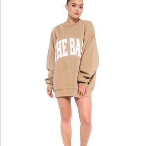 The Bar Varsity Sweatshirt Beige